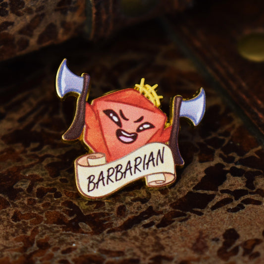Barbarian Class Pin Misty Mountain Gaming