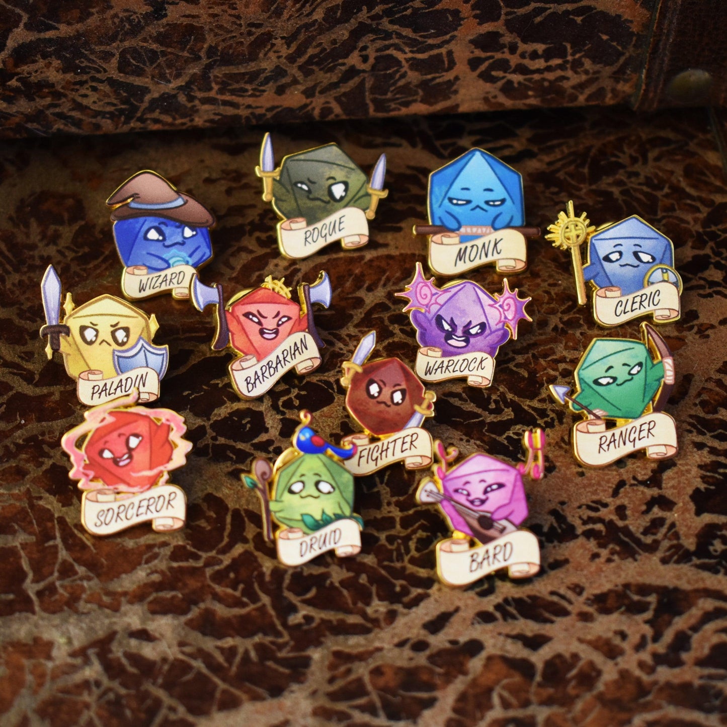 Monk Class Pin Misty Mountain Gaming