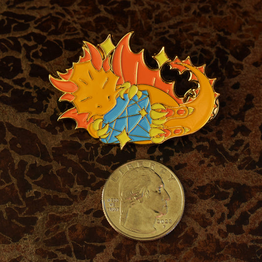 Gold Dragon Pin Misty Mountain Gaming