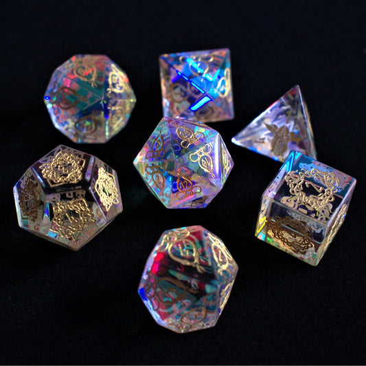 Serpent of Midgard Prism Glass Dice Set Misty Mountain Gaming