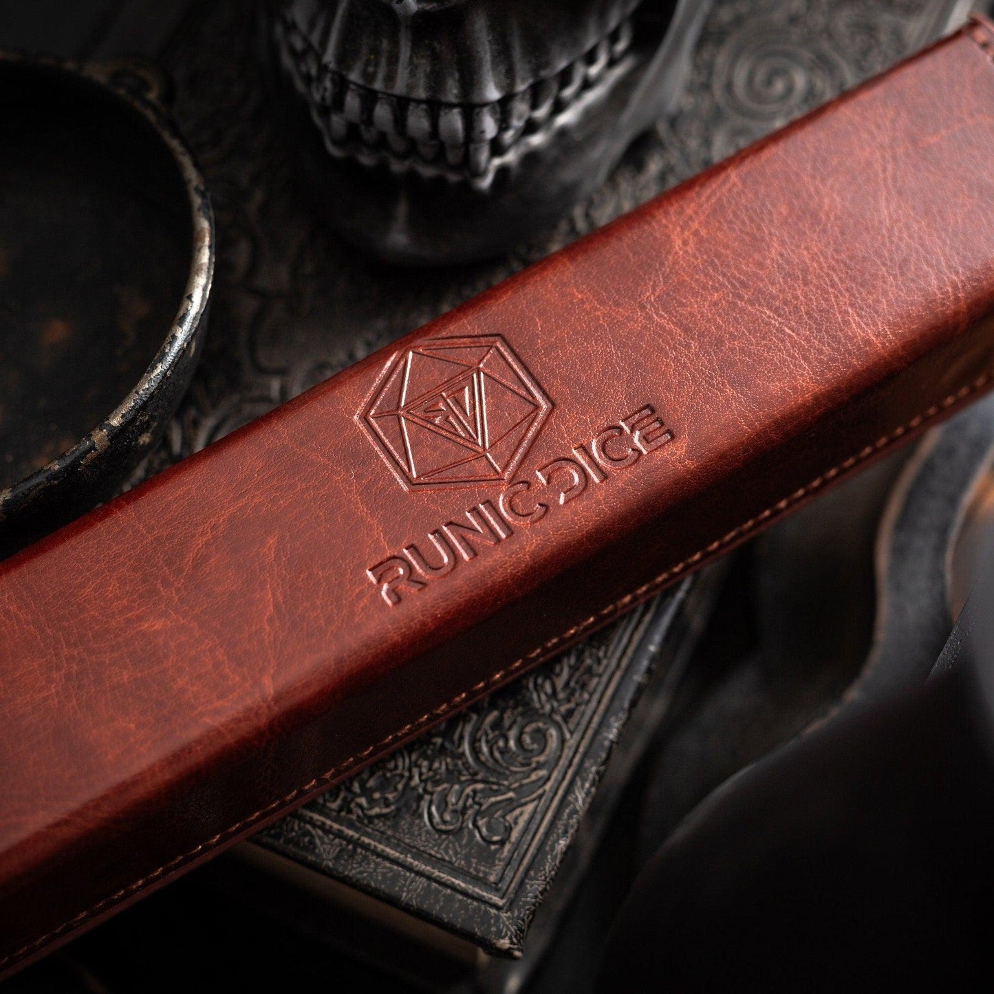 Space Bear Handmade Resin DND Dice Set Runic Dice