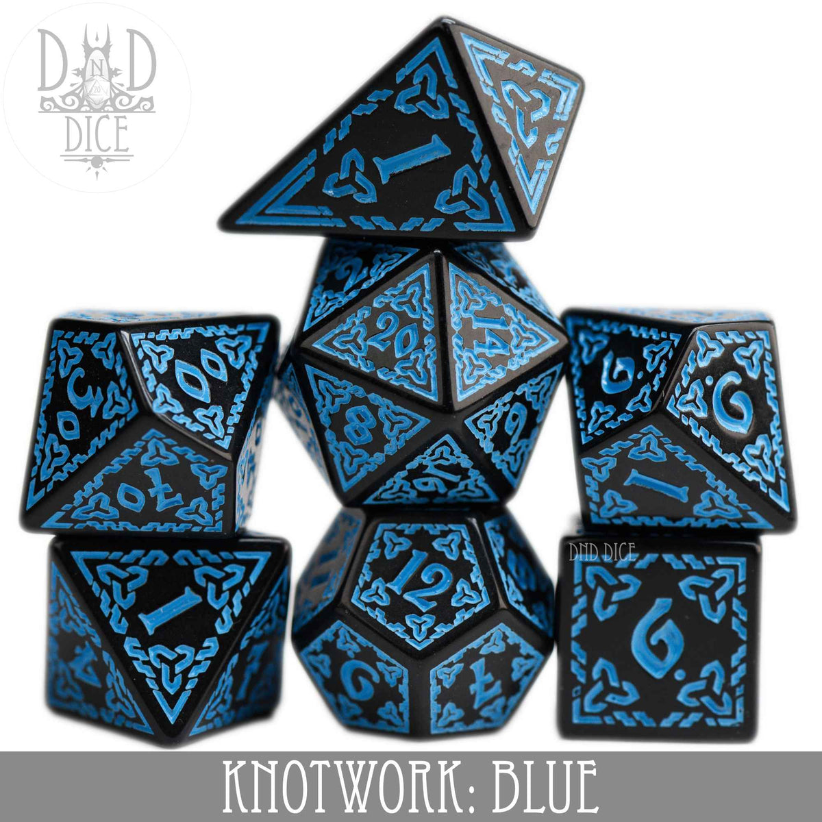 Knotwork: Blue DND DICE