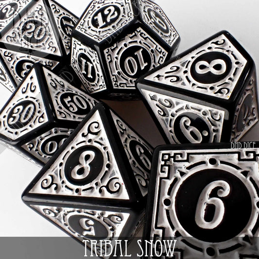 Tribal Snow Dice Set DNDDICE.COM