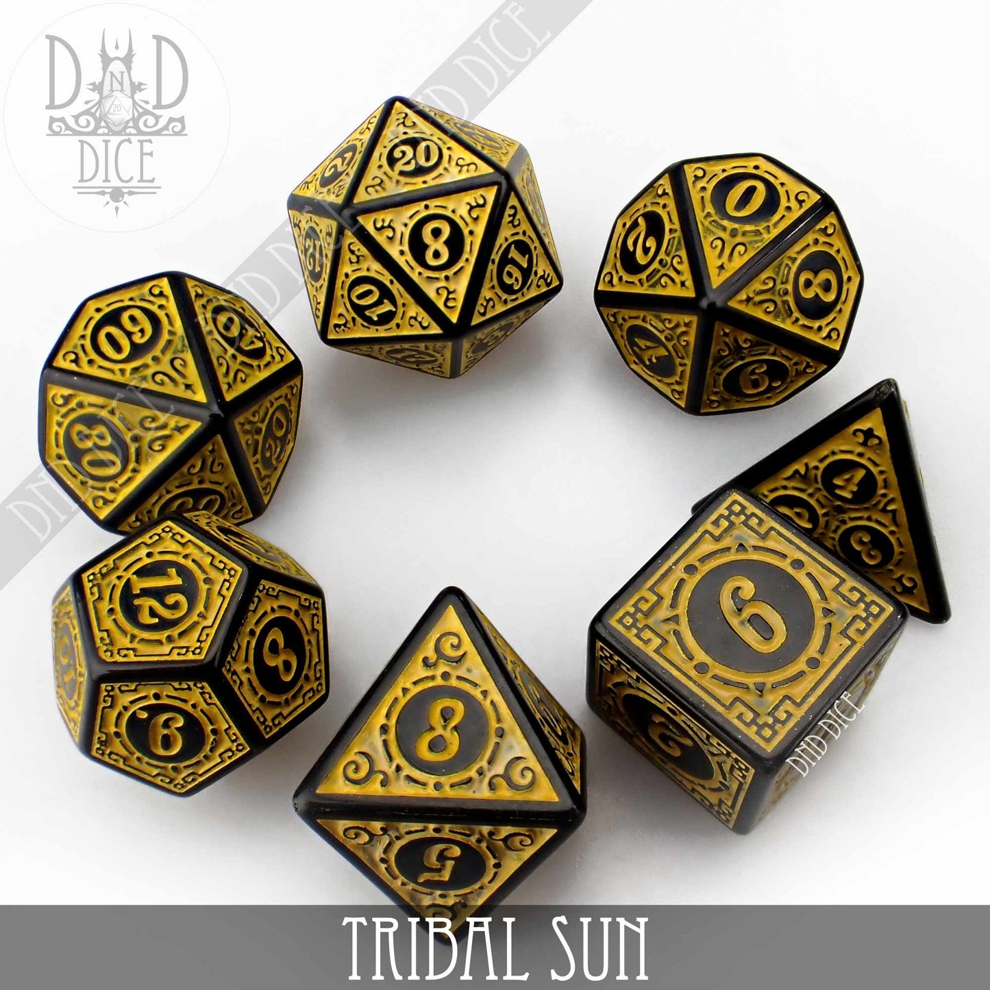 Tribal Sun Dice Set DNDDICE.COM