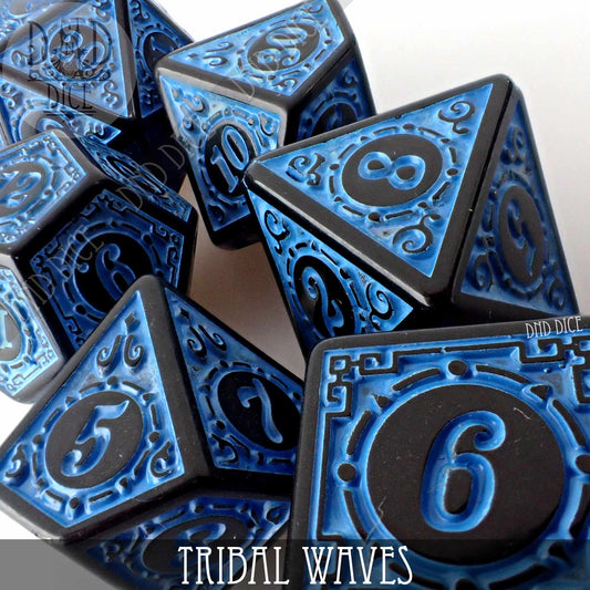Tribal Waves Dice Set DNDDICE.COM