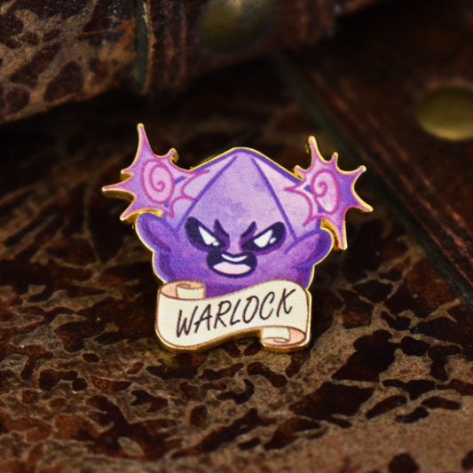 Warlock Class Pin Misty Mountain Gaming