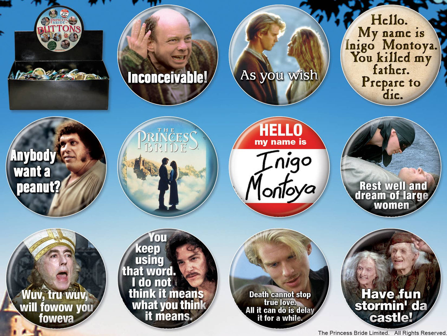 Princess Bride Button Ata-Boy