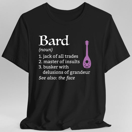 Bard Class Definition D&D T-Shirt Sunburst RPG