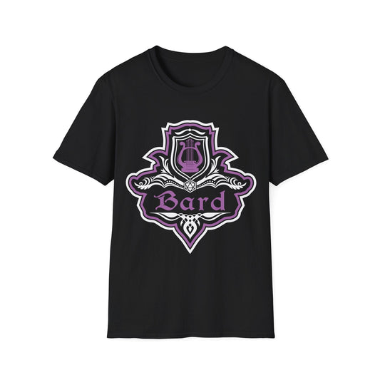 D&D Bard Class Fancy Emblem T-Shirt Sunburst RPG