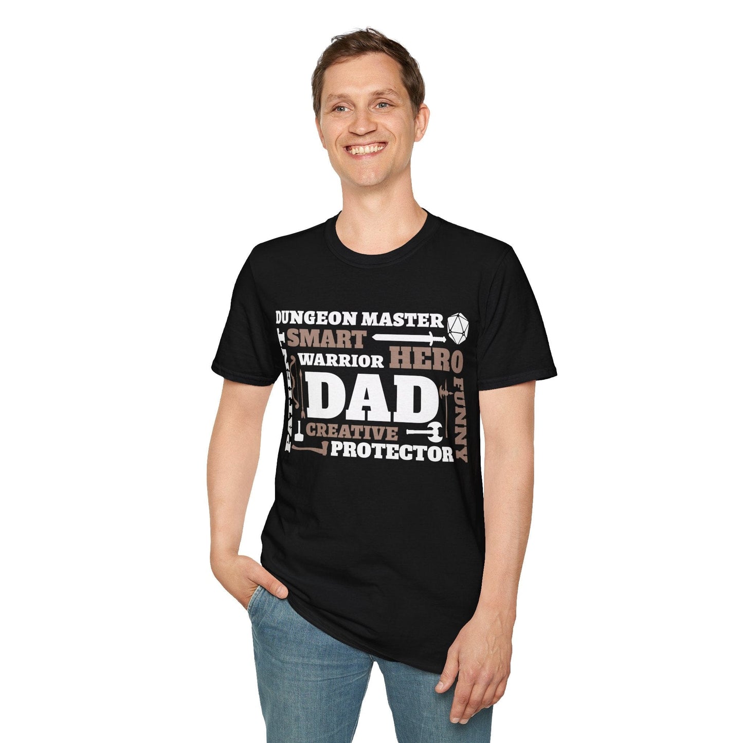 D&D Dad Dungeon Master Shirt Sunburst RPG
