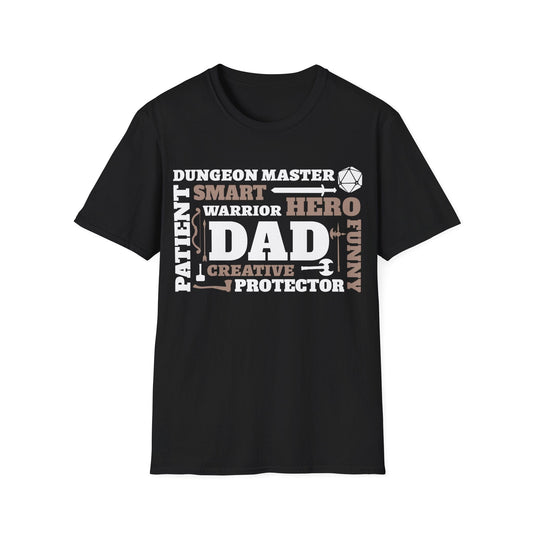 D&D Dad Dungeon Master Shirt Sunburst RPG