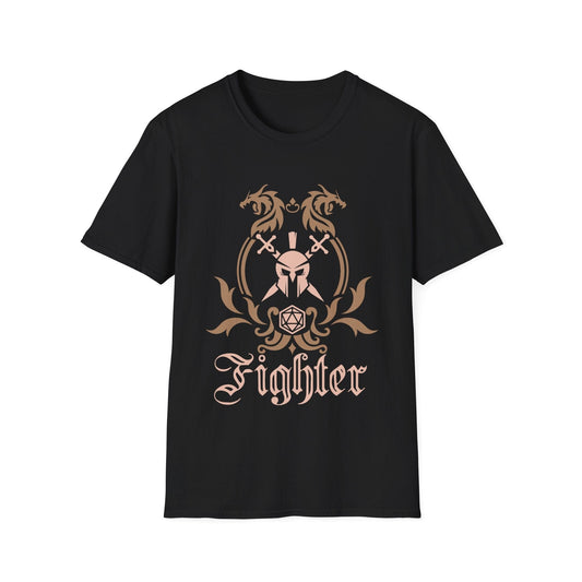 D&D Fighter Class Emblem T-Shirt Sunburst RPG