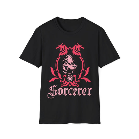 D&D Sorcerer Class Emblem T-Shirt Sunburst RPG