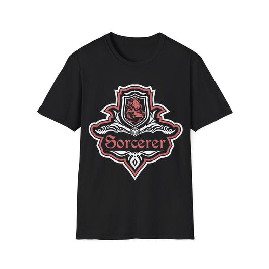 D&D Sorcerer Class Fancy Emblem T-Shirt Sunburst RPG
