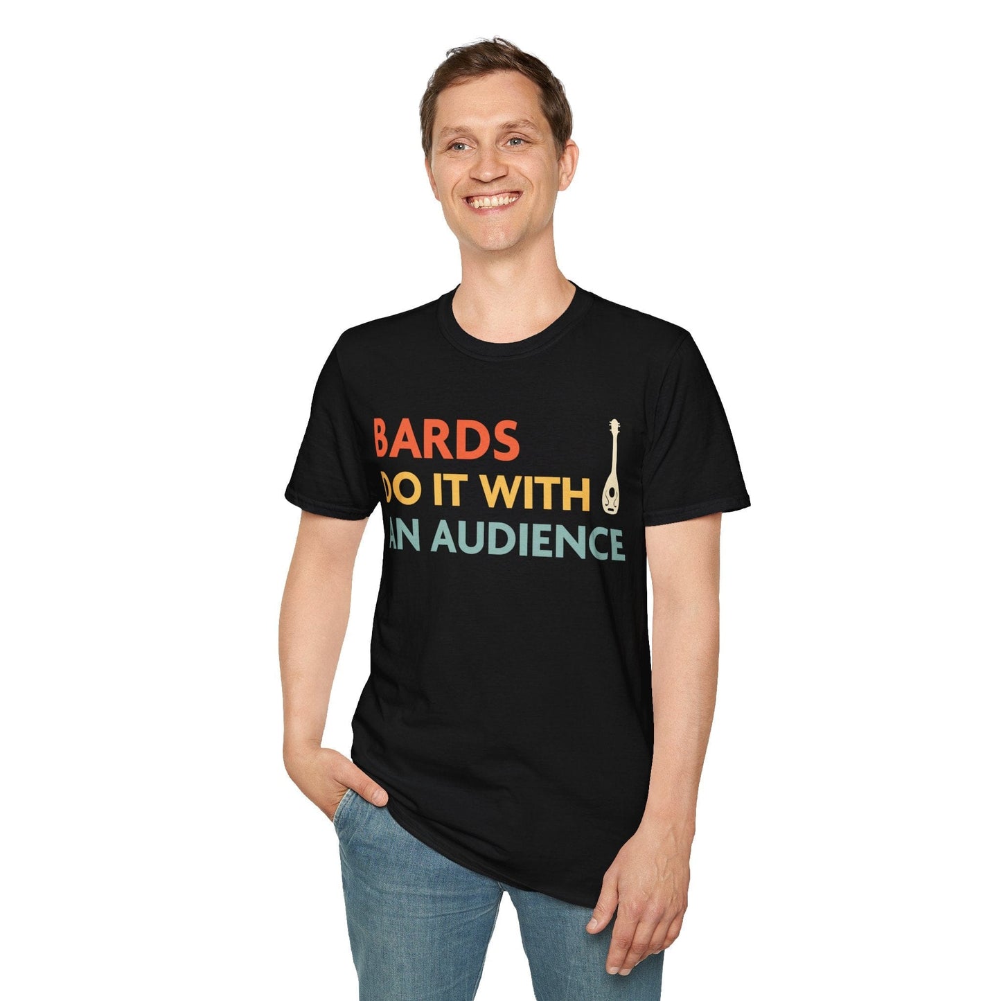 DnD Bards Do It With An Audience Shirt Sunburst RPG