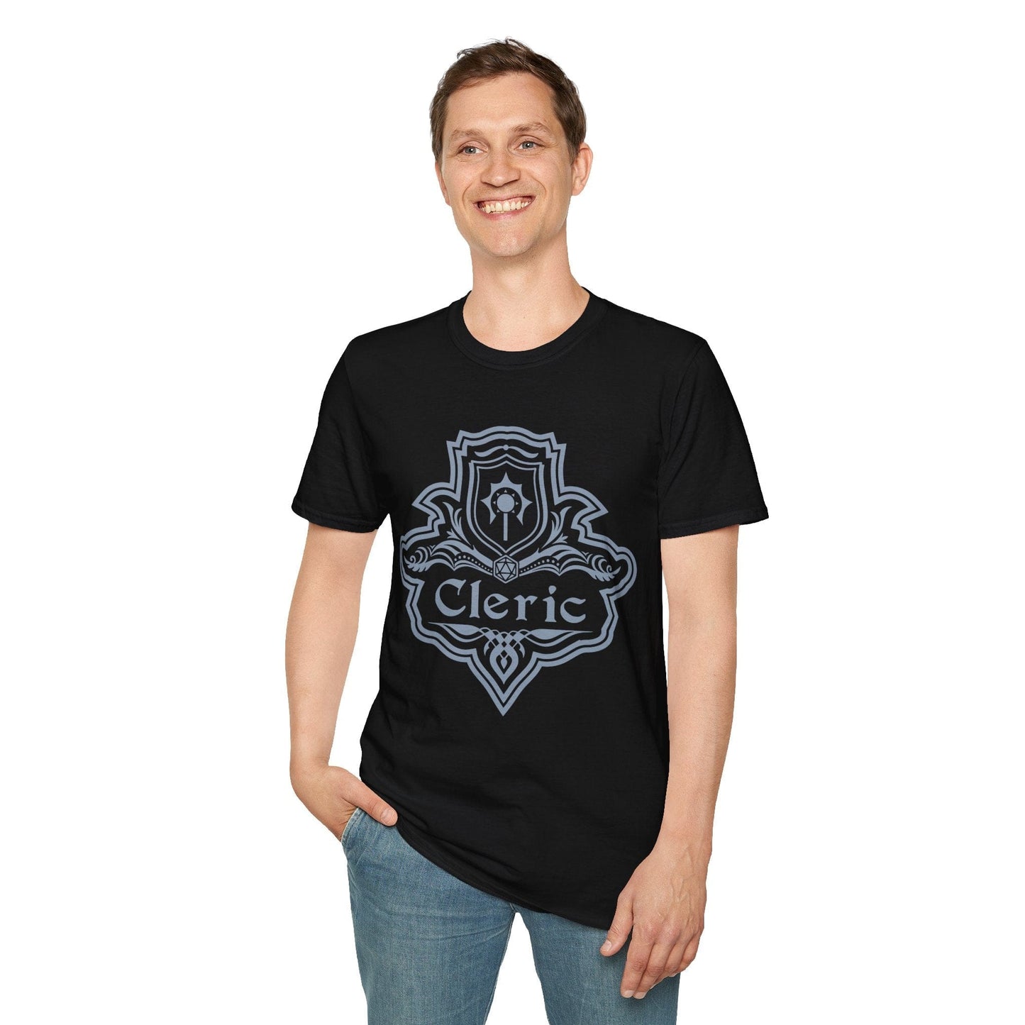 DnD Cleric Class Emblem T-Shirt Sunburst RPG