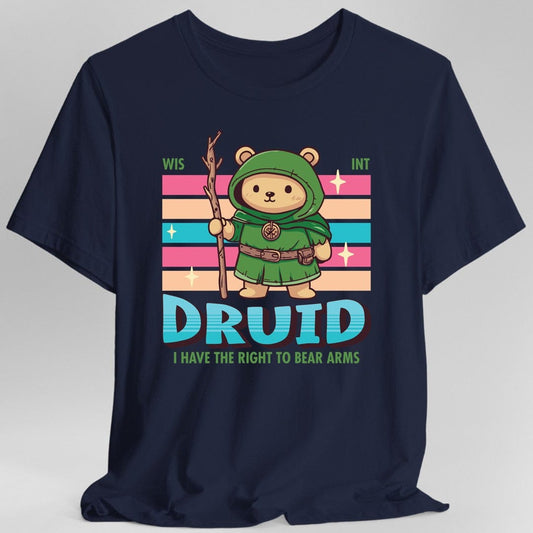 DnD Druid Shirt - D&D Kawaii Class T-shirt Sunburst RPG