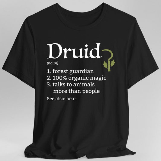 Druid Class Definition D&D T-Shirt Sunburst RPG