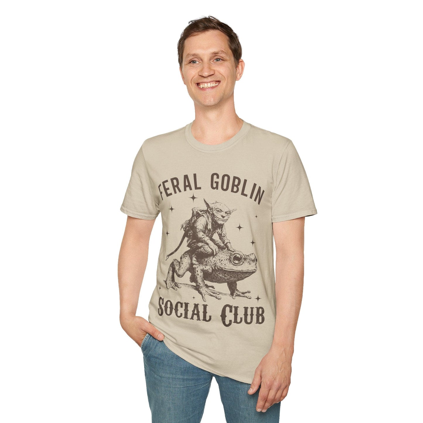 Feral Goblin Social Club T-shirt - With Toad Sunburst RPG