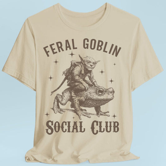 Feral Goblin Social Club T-shirt - With Toad Sunburst RPG