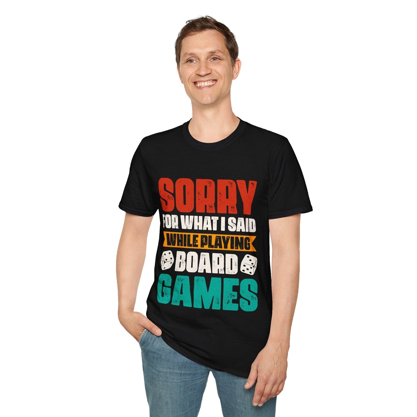 Funny Board Games T-Shirt Sunburst RPG