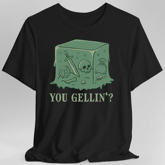 Gelatinous Cube Shirt Sunburst RPG