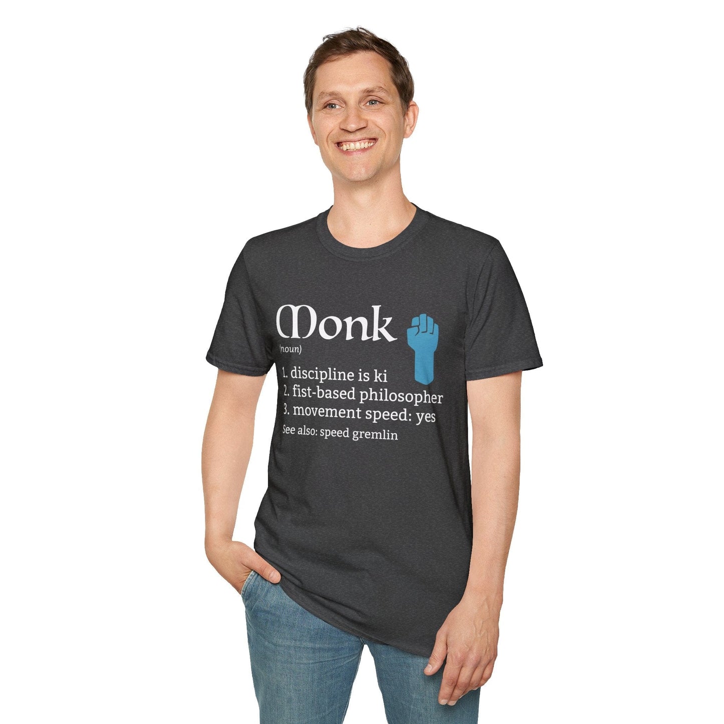Monk Class Definition D&D T-Shirt Sunburst RPG