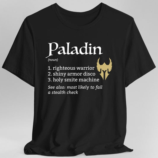 Paladin Class Definition D&D T-Shirt Sunburst RPG