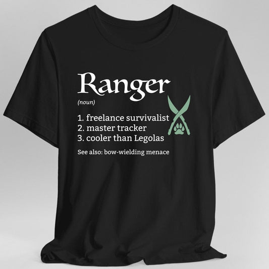 Ranger Class Definition D&D T-Shirt Sunburst RPG