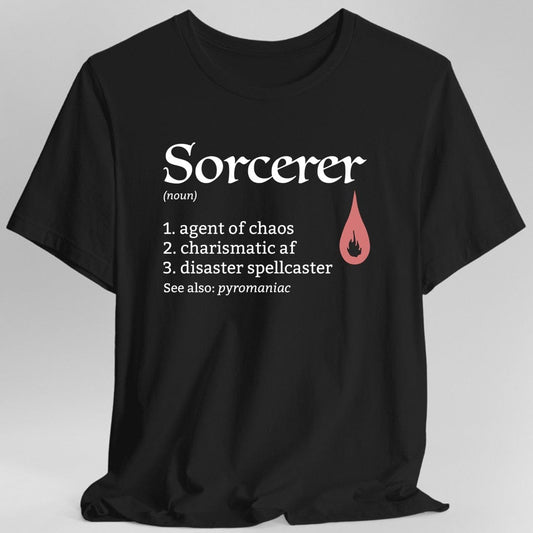 Sorcerer Class Definition D&D T-Shirt Sunburst RPG