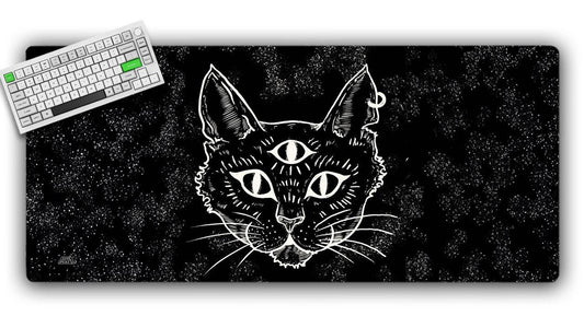Trippy Cat Gaming Mat Jankmats