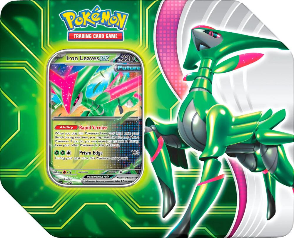 Pokémon: Paradox Clash Tin (Iron Leaves ex) The Pokemon Company