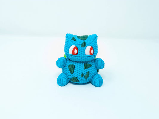 Bulbasaur Knit Style Figurine Giant Turtle Creations