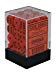 Chessex Opaque Orange with Black - 12 Mm Six Sided Dice Set of 36 Chessex