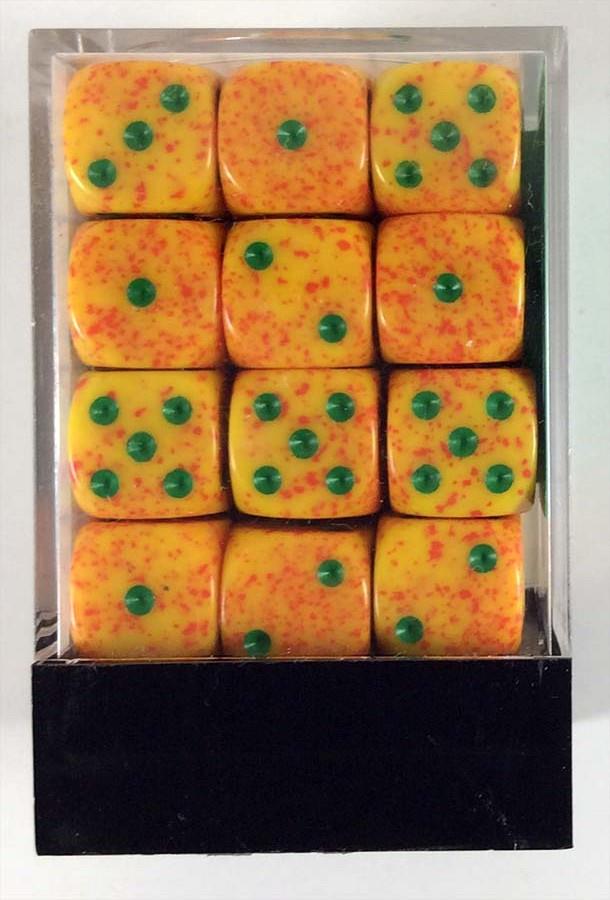 Chessex Lotus Speckled - 6 Sided 12 Mm Dice Set of 36 Chessex