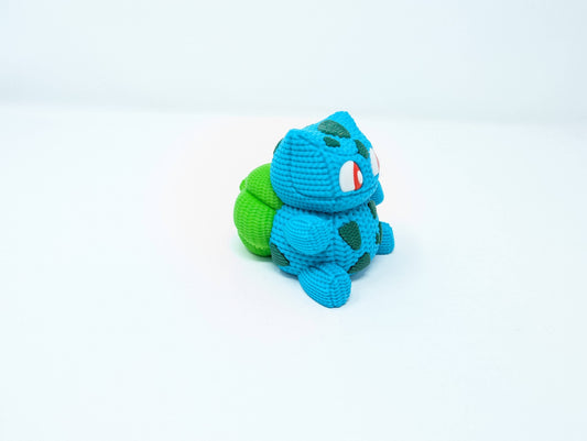 Bulbasaur Knit Style Figurine Giant Turtle Creations