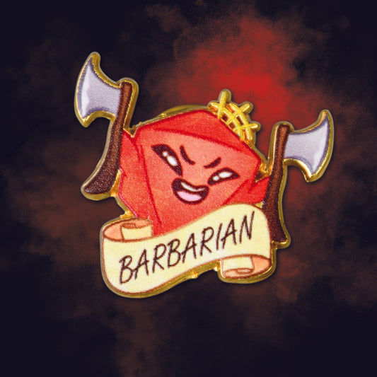 Barbarian Class Pin Misty Mountain Gaming