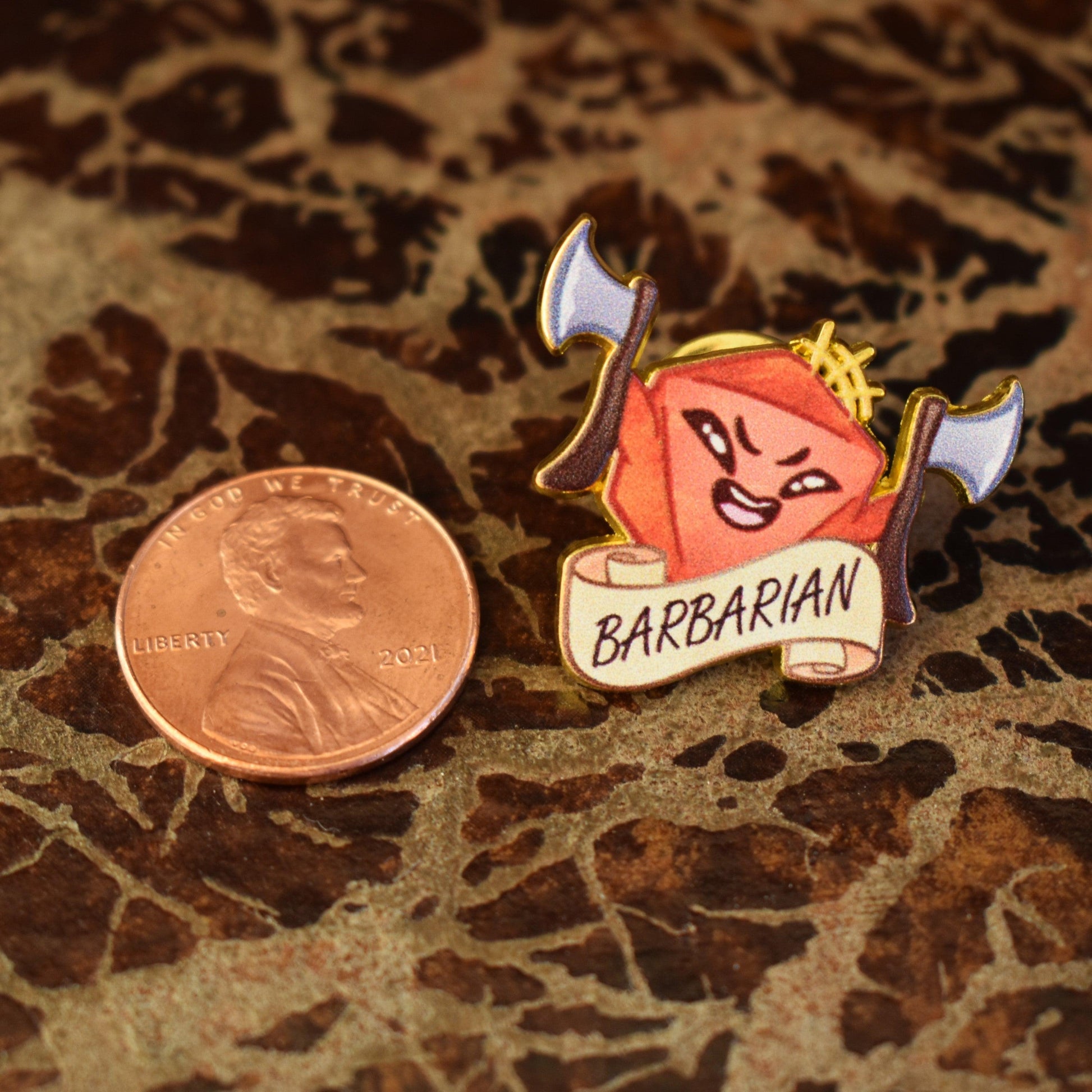 Barbarian Class Pin Misty Mountain Gaming