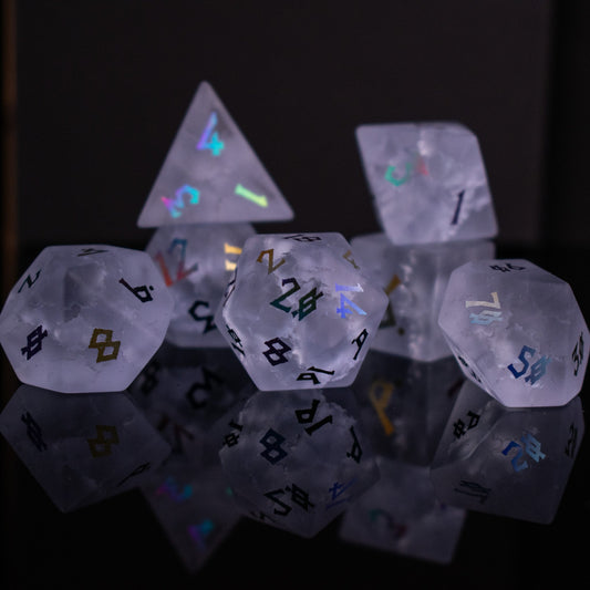 Bifrost Shattered Glass Dice Set Misty Mountain Gaming