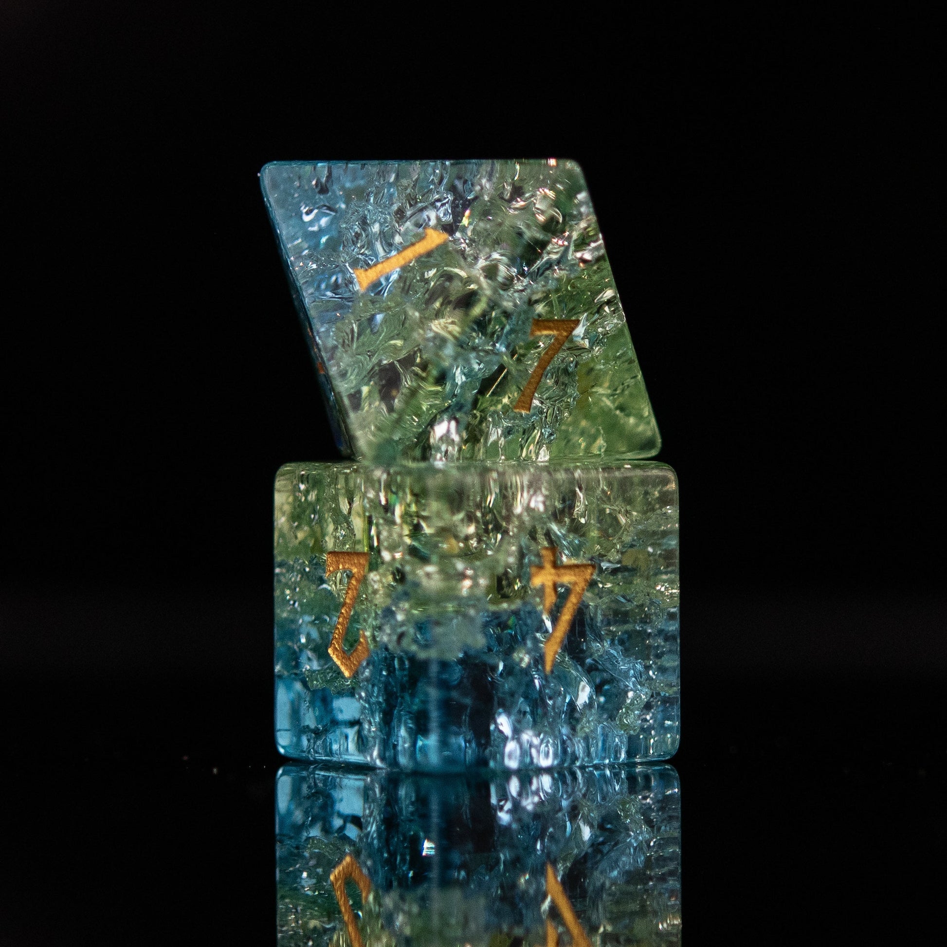 Calypso Shattered Glass Dice Set Misty Mountain Gaming