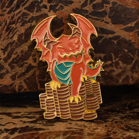 Copper Dragon Pin Misty Mountain Gaming