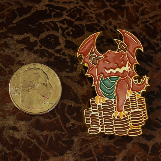 Copper Dragon Pin Misty Mountain Gaming
