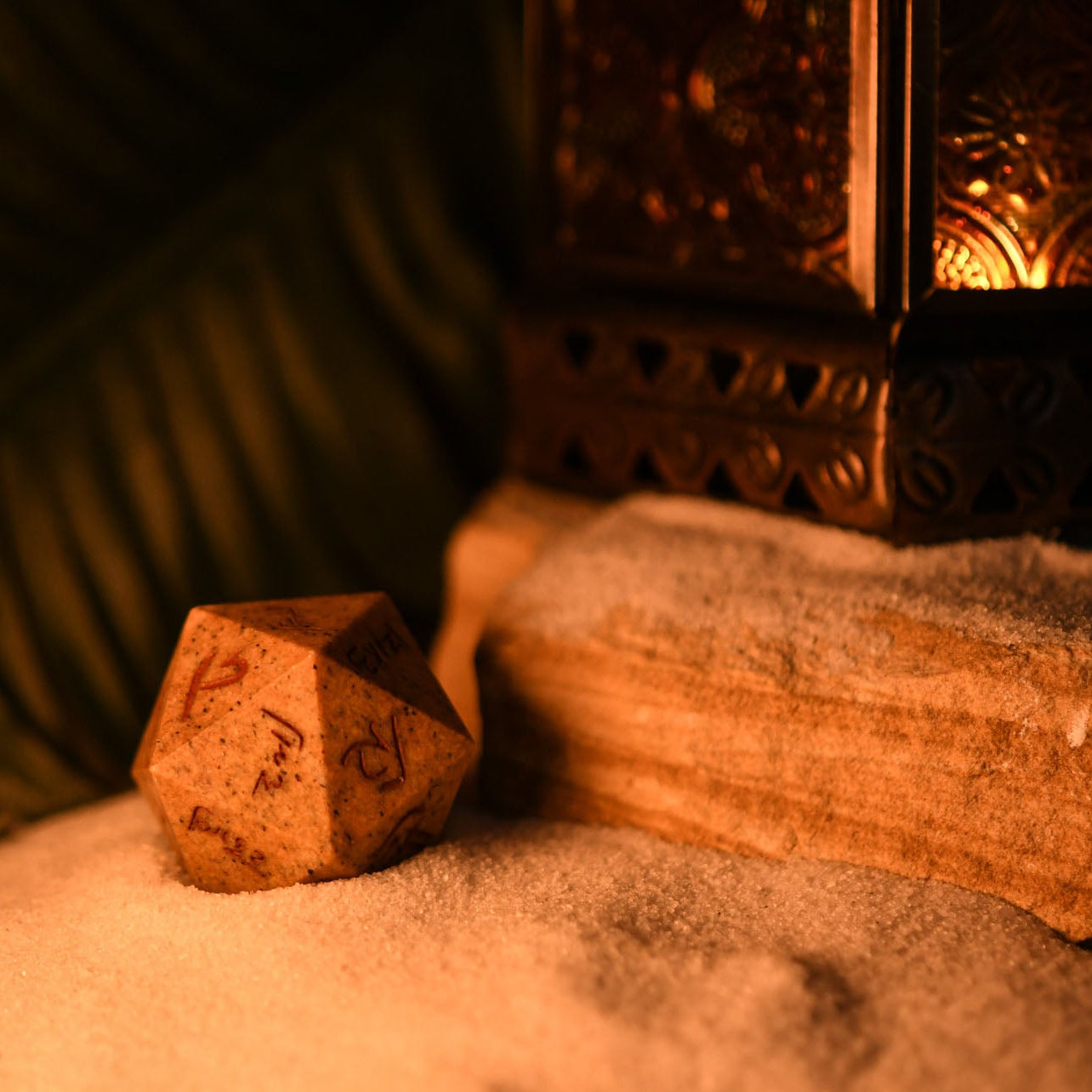 Demotic Limestone 30mm d20 - Dice Around the World Collection Misty Mountain Gaming