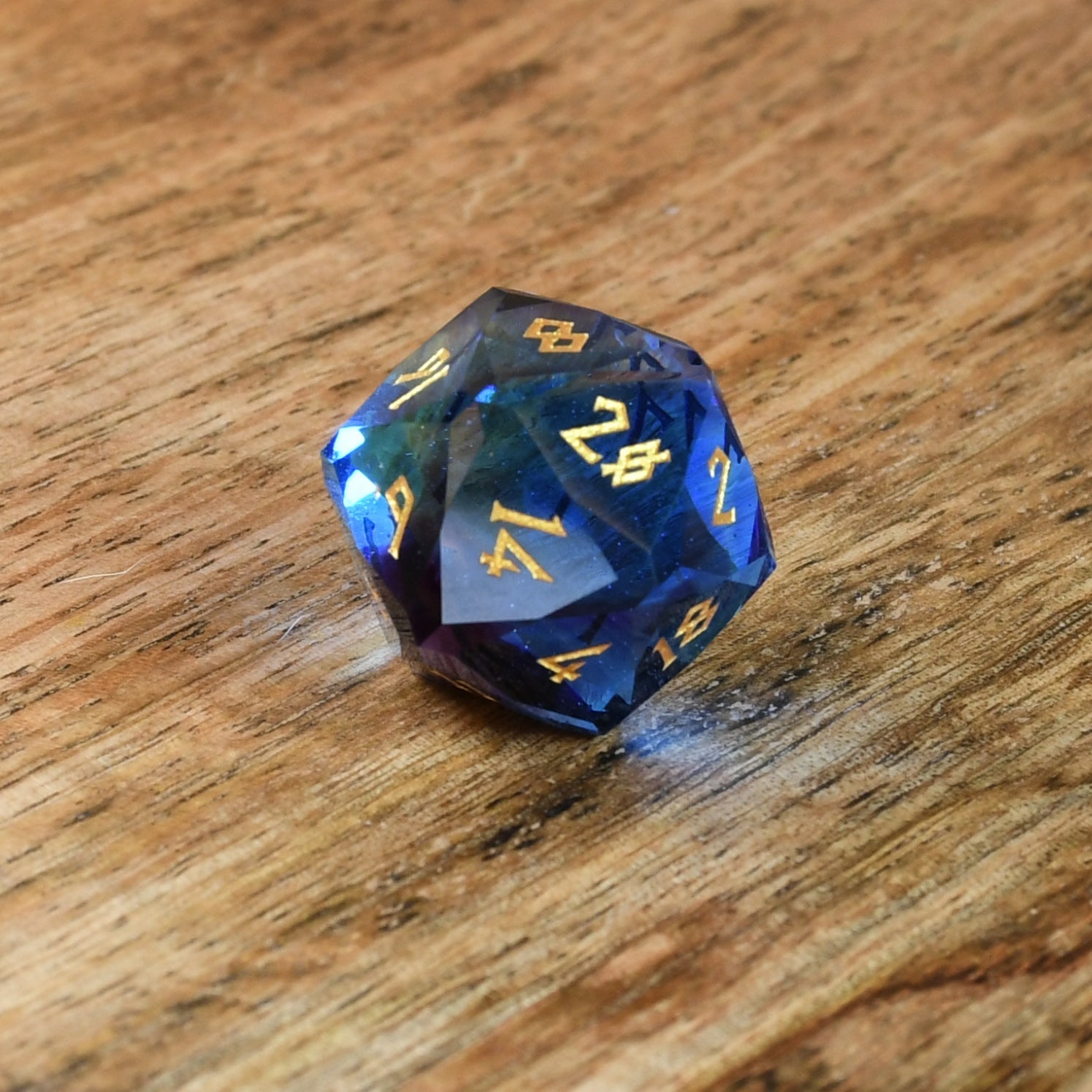 Enchanted Waters Multifaceted Glass Dice Set Misty Mountain Gaming