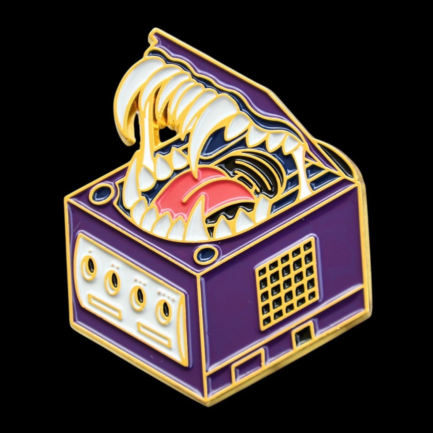 Gamecube Mimic D&D Pin Misty Mountain Gaming