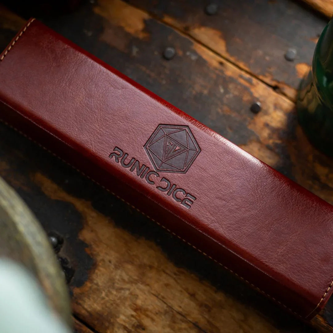 Gemstone Blue Lace Agate Eye Stone Hand Carved DND Dice Set Runic Dice