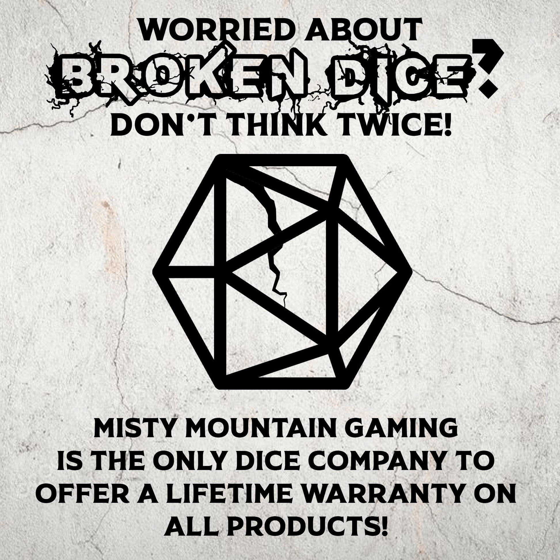 Spellcaster Purple Glass Dice Set Misty Mountain Gaming