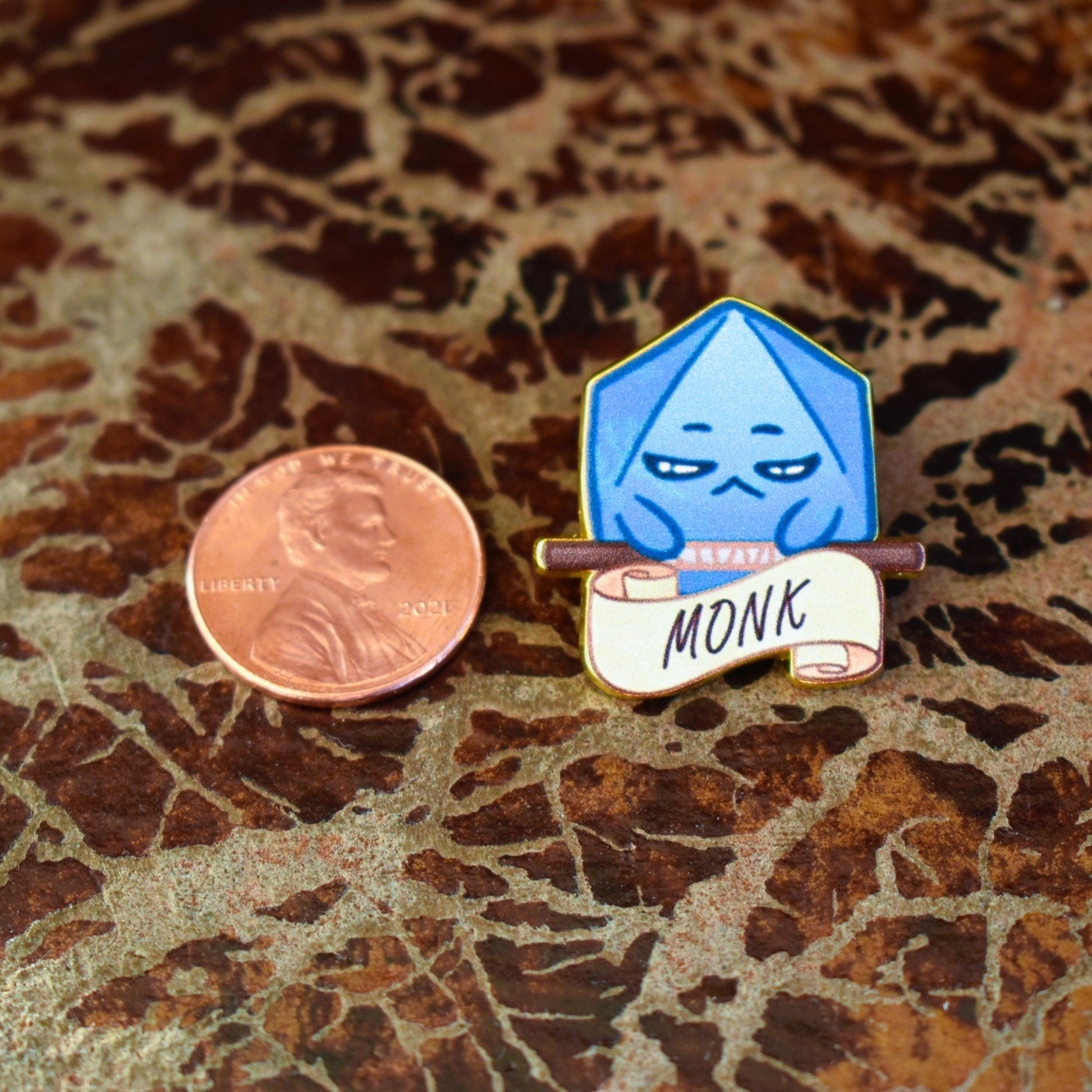Monk Class Pin Misty Mountain Gaming