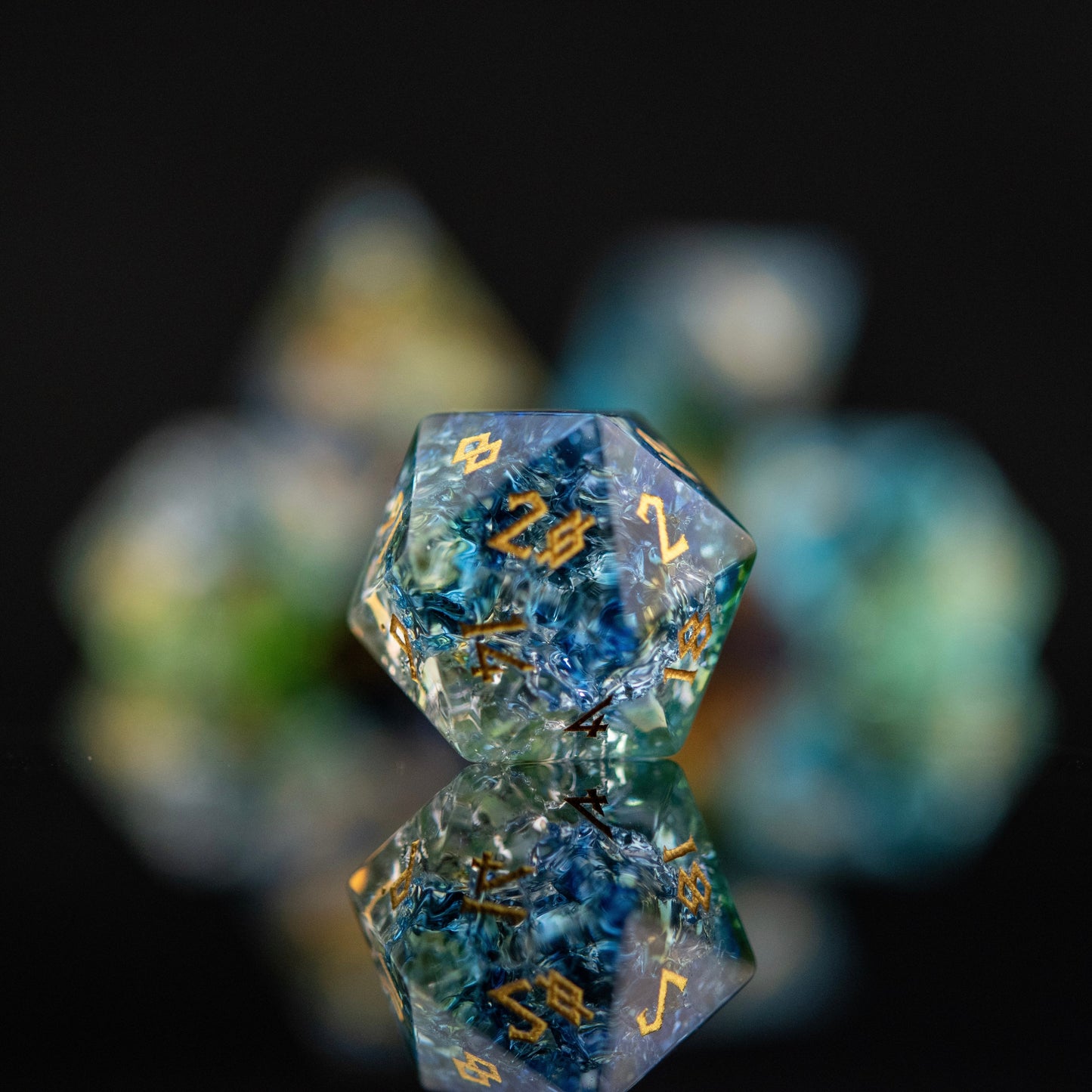 Mother Nature Shattered Glass Dice Set Misty Mountain Gaming