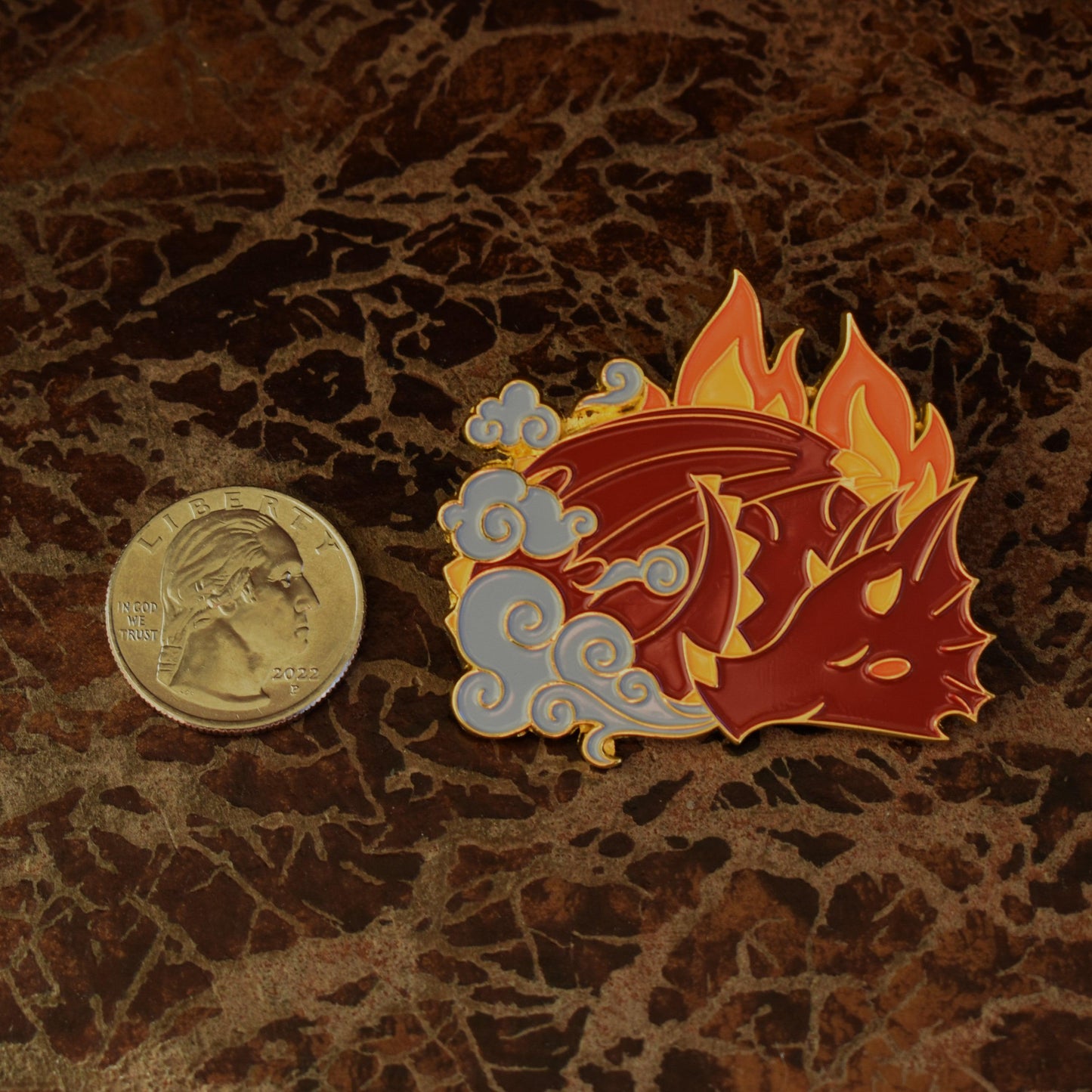 Red Dragon Pin Misty Mountain Gaming